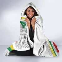 Martin Luther King Hooded Blanket Honoring The Legacy White Version