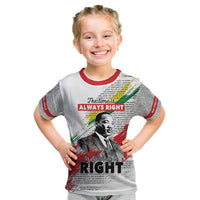 Martin Luther King Kid T Shirt Honoring The Legacy White Version LT05 - Wonder Print Shop