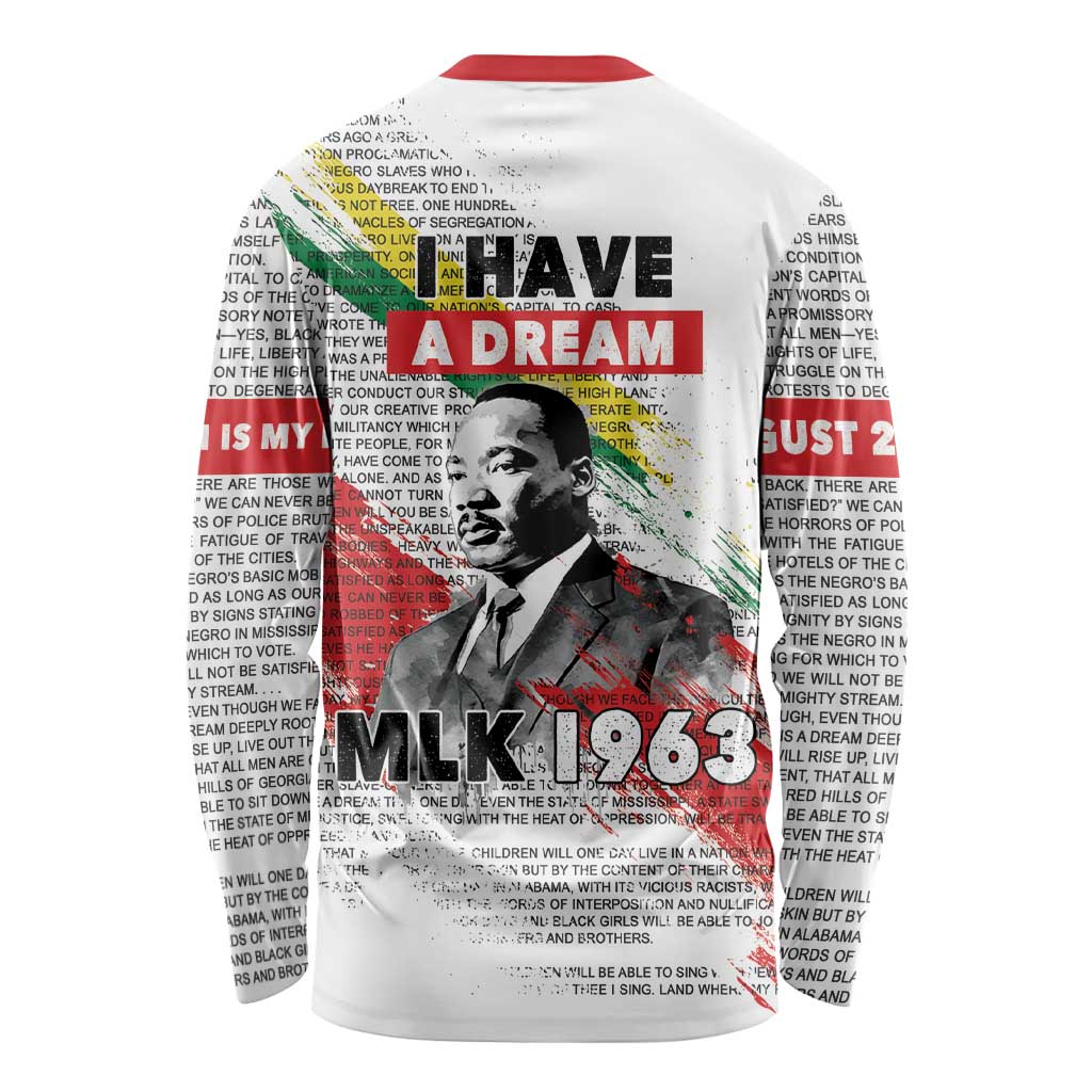 Martin Luther King Long Sleeve Shirt Honoring The Legacy White Version LT05 - Wonder Print Shop