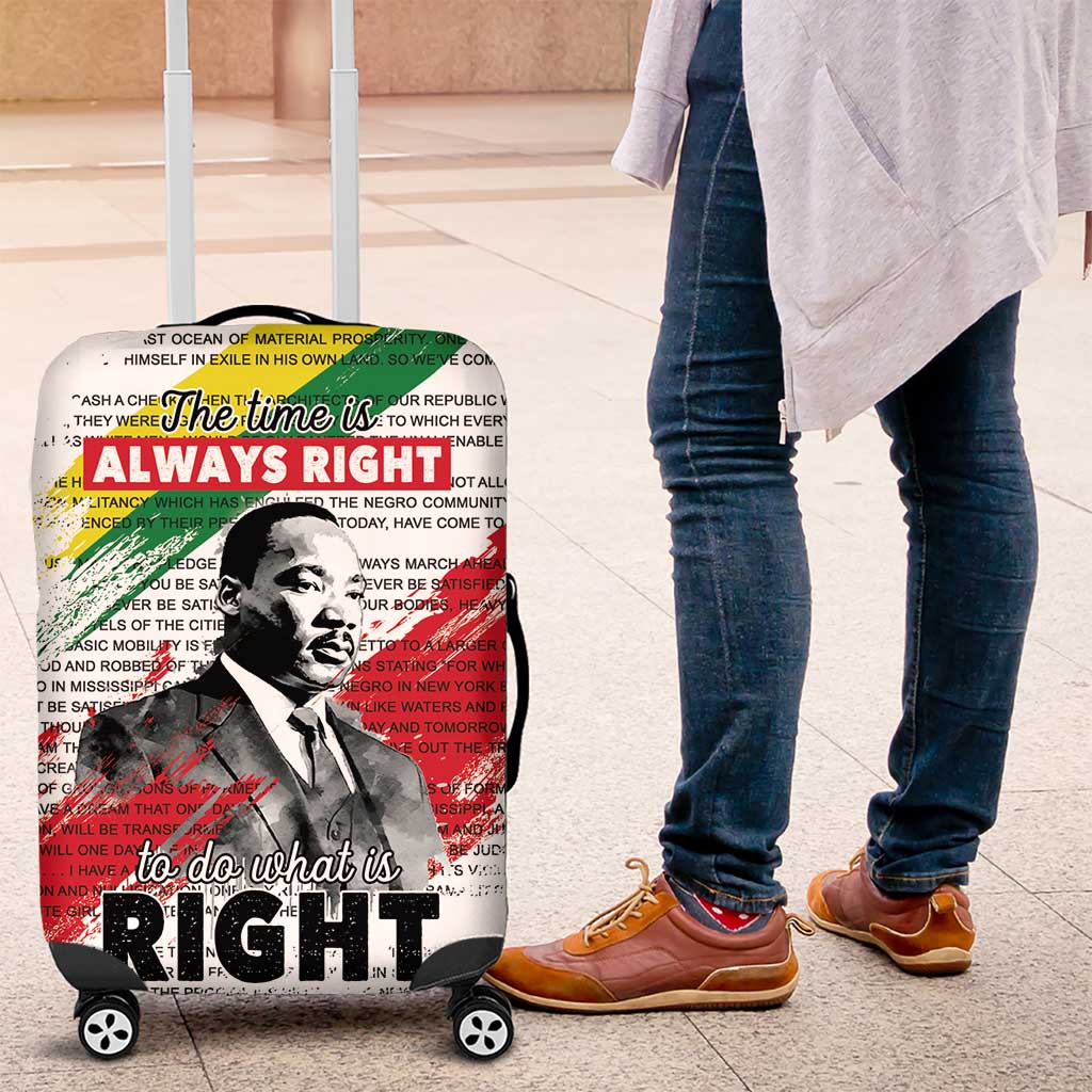 Martin Luther King Luggage Cover Honoring The Legacy White Version LT05 - Wonder Print Shop