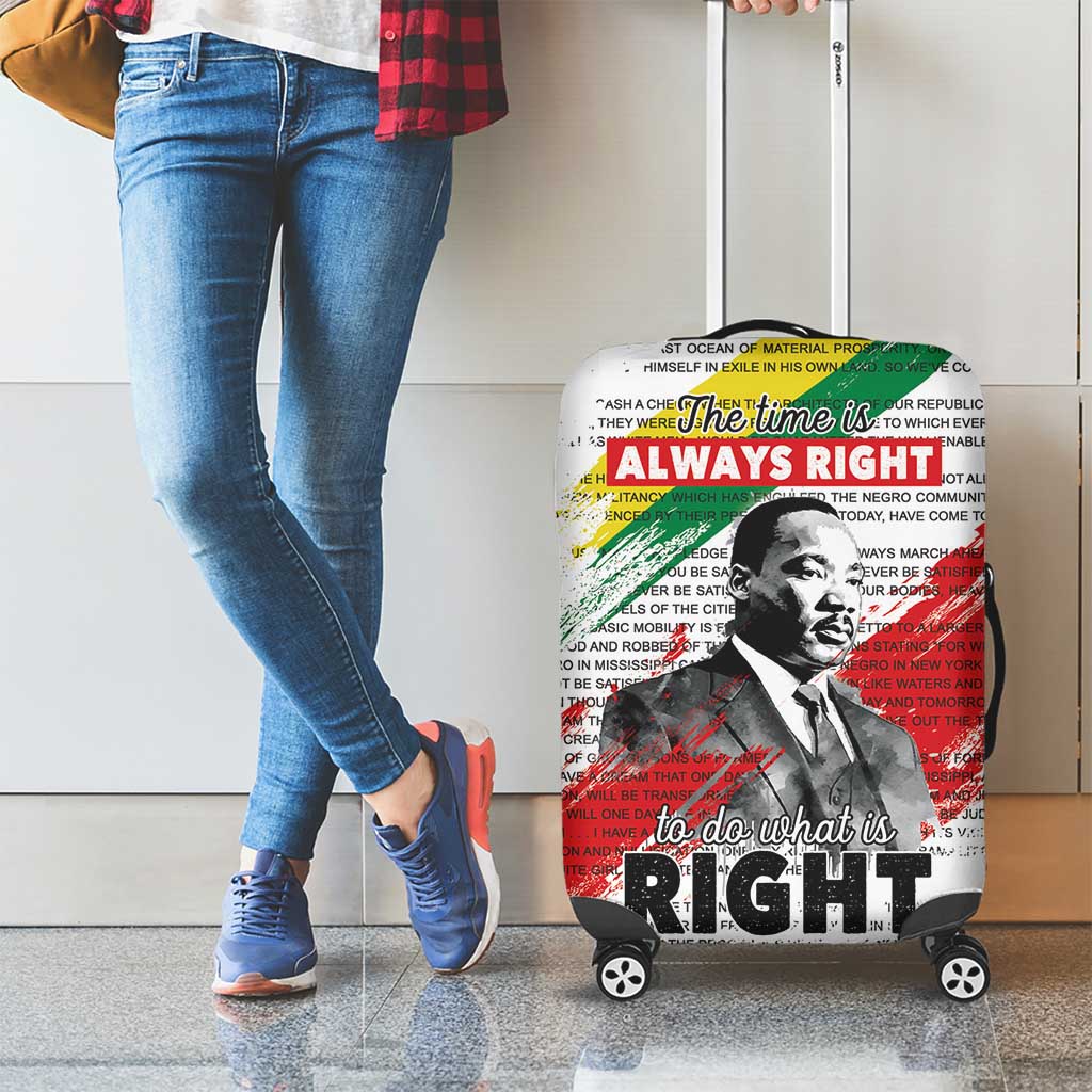 Martin Luther King Luggage Cover Honoring The Legacy White Version LT05 - Wonder Print Shop