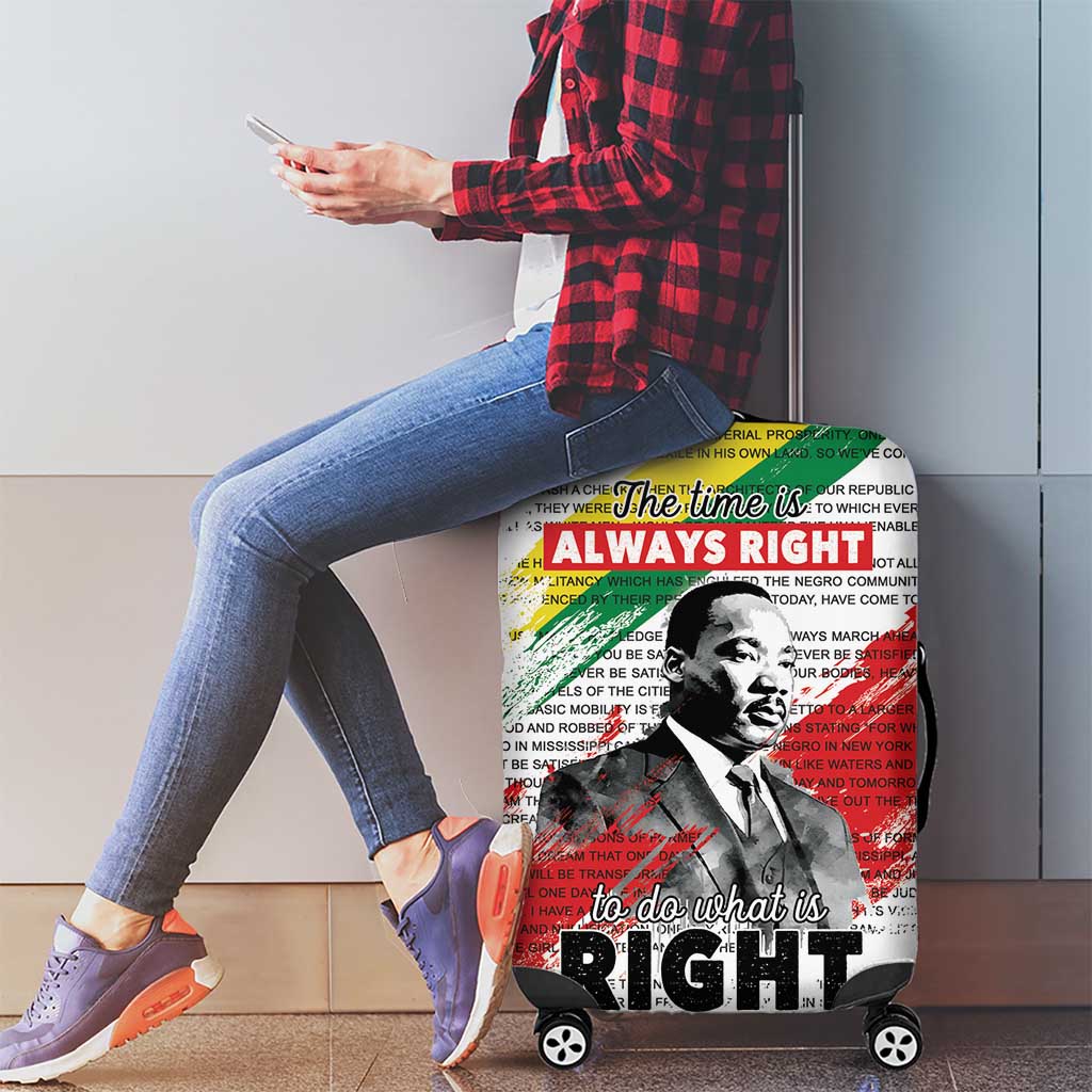 Martin Luther King Luggage Cover Honoring The Legacy White Version LT05 - Wonder Print Shop