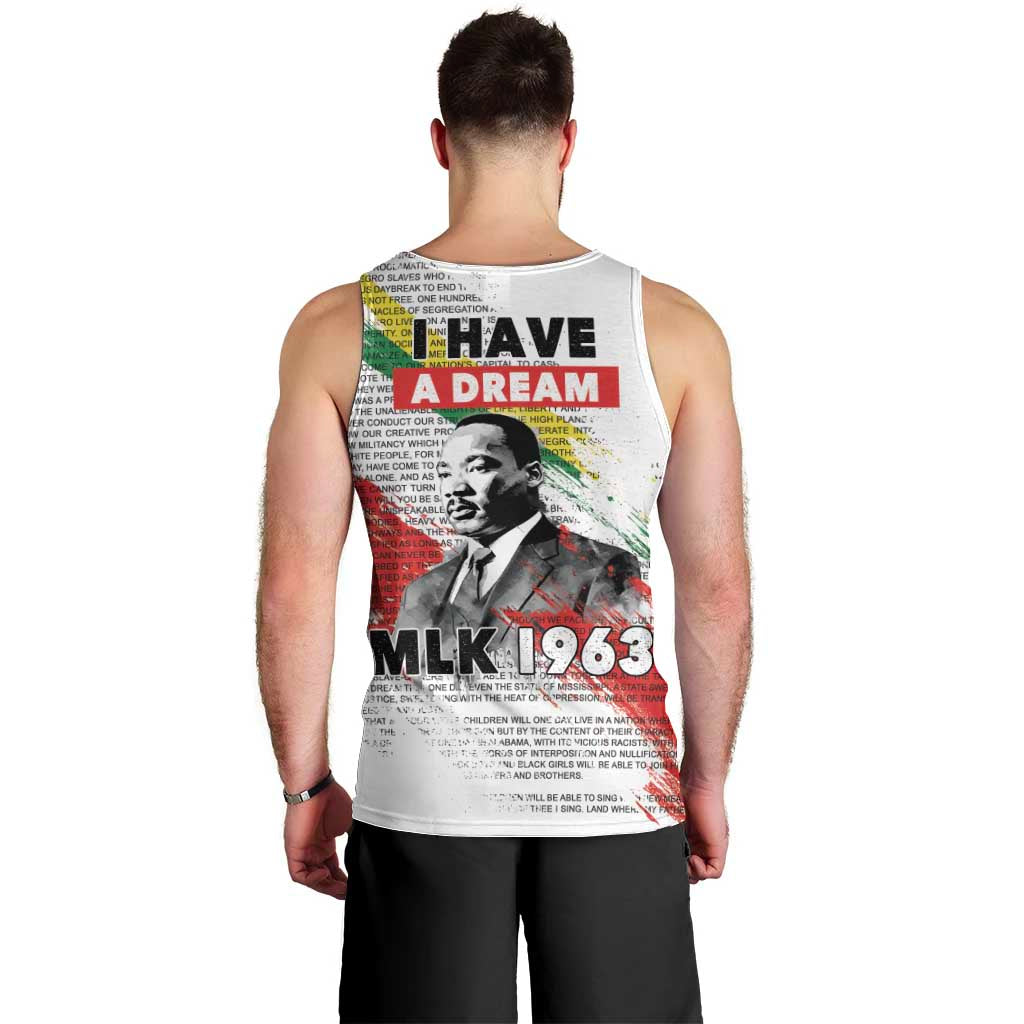 Martin Luther King Men Tank Top Honoring The Legacy White Version LT05 - Wonder Print Shop