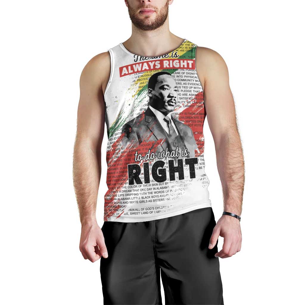 Martin Luther King Men Tank Top Honoring The Legacy White Version LT05 - Wonder Print Shop
