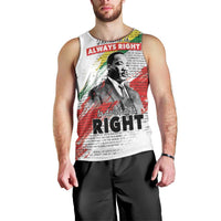Martin Luther King Men Tank Top Honoring The Legacy White Version LT05 - Wonder Print Shop