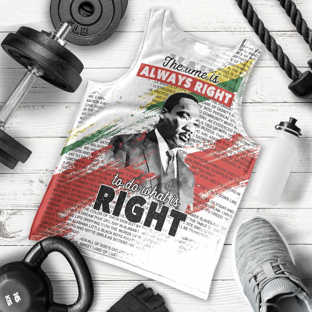 Martin Luther King Men Tank Top Honoring The Legacy White Version LT05 - Wonder Print Shop