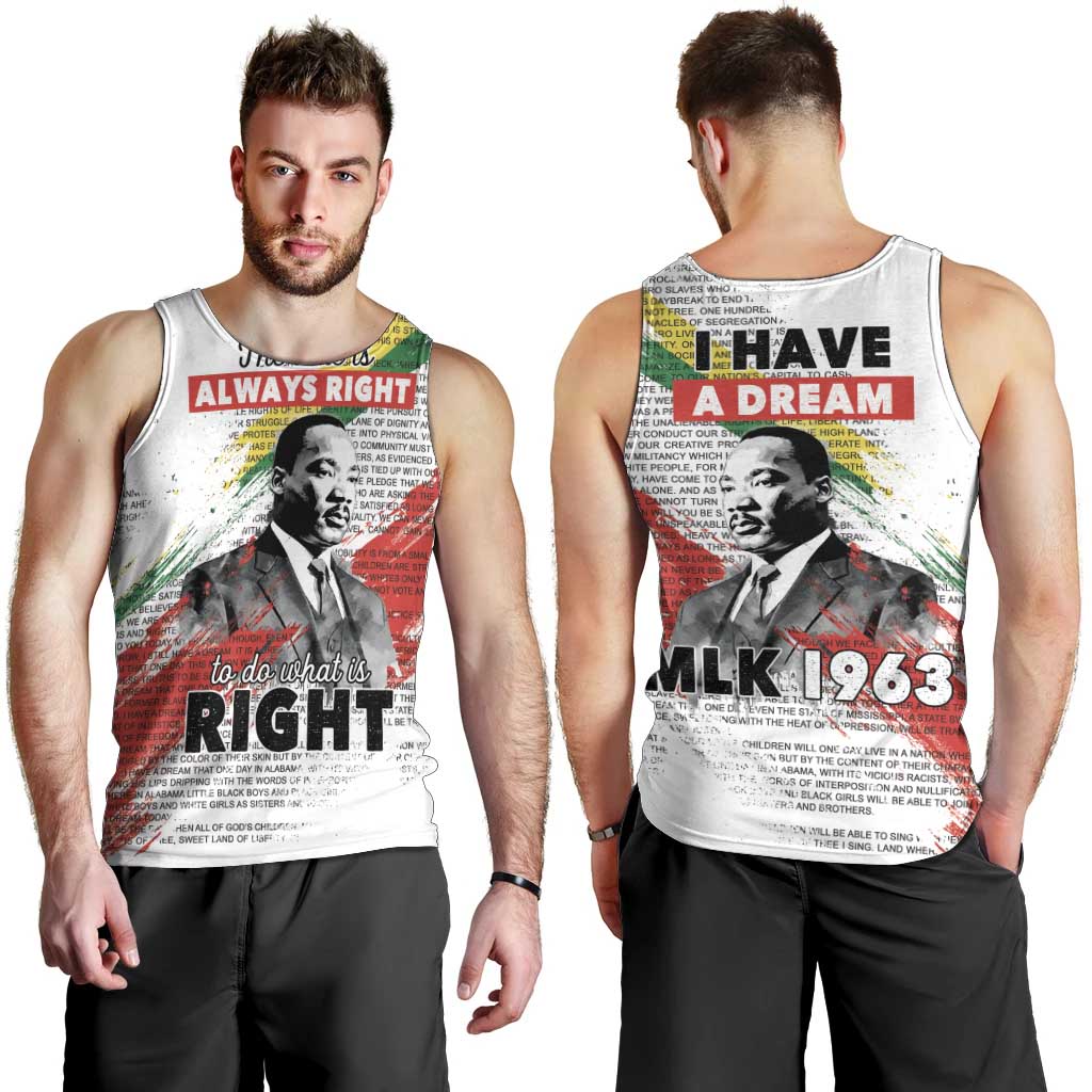 Martin Luther King Men Tank Top Honoring The Legacy White Version LT05 - Wonder Print Shop