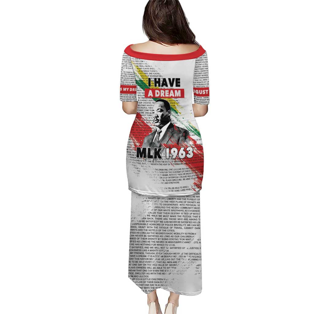 Martin Luther King Puletasi Honoring The Legacy White Version LT05 - Wonder Print Shop