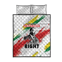 Martin Luther King Quilt Bed Set Honoring The Legacy White Version LT05 - Wonder Print Shop