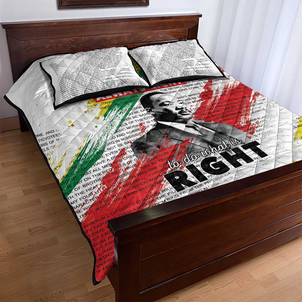 Martin Luther King Quilt Bed Set Honoring The Legacy White Version LT05 - Wonder Print Shop