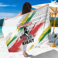 Martin Luther King Sarong Honoring The Legacy White Version LT05 - Wonder Print Shop