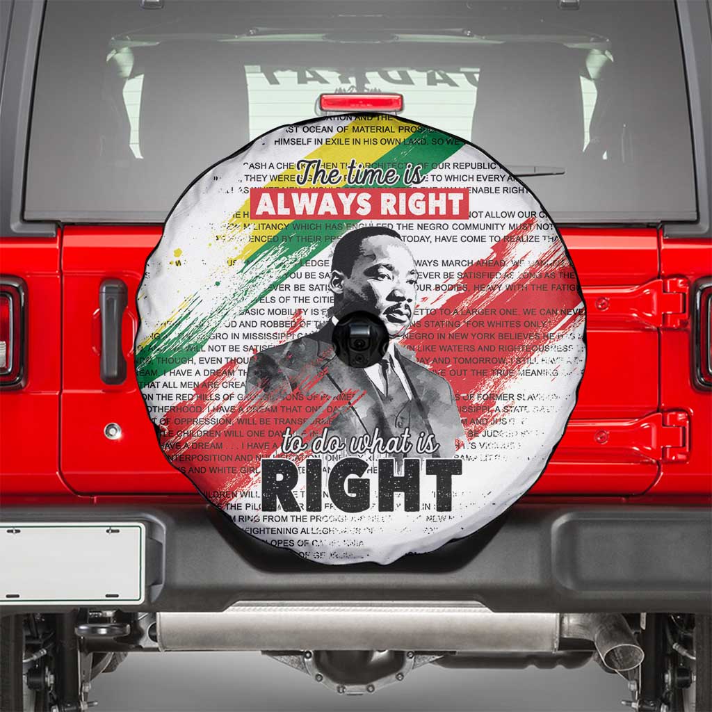 Martin Luther King Spare Tire Cover Honoring The Legacy White Version LT05 - Wonder Print Shop