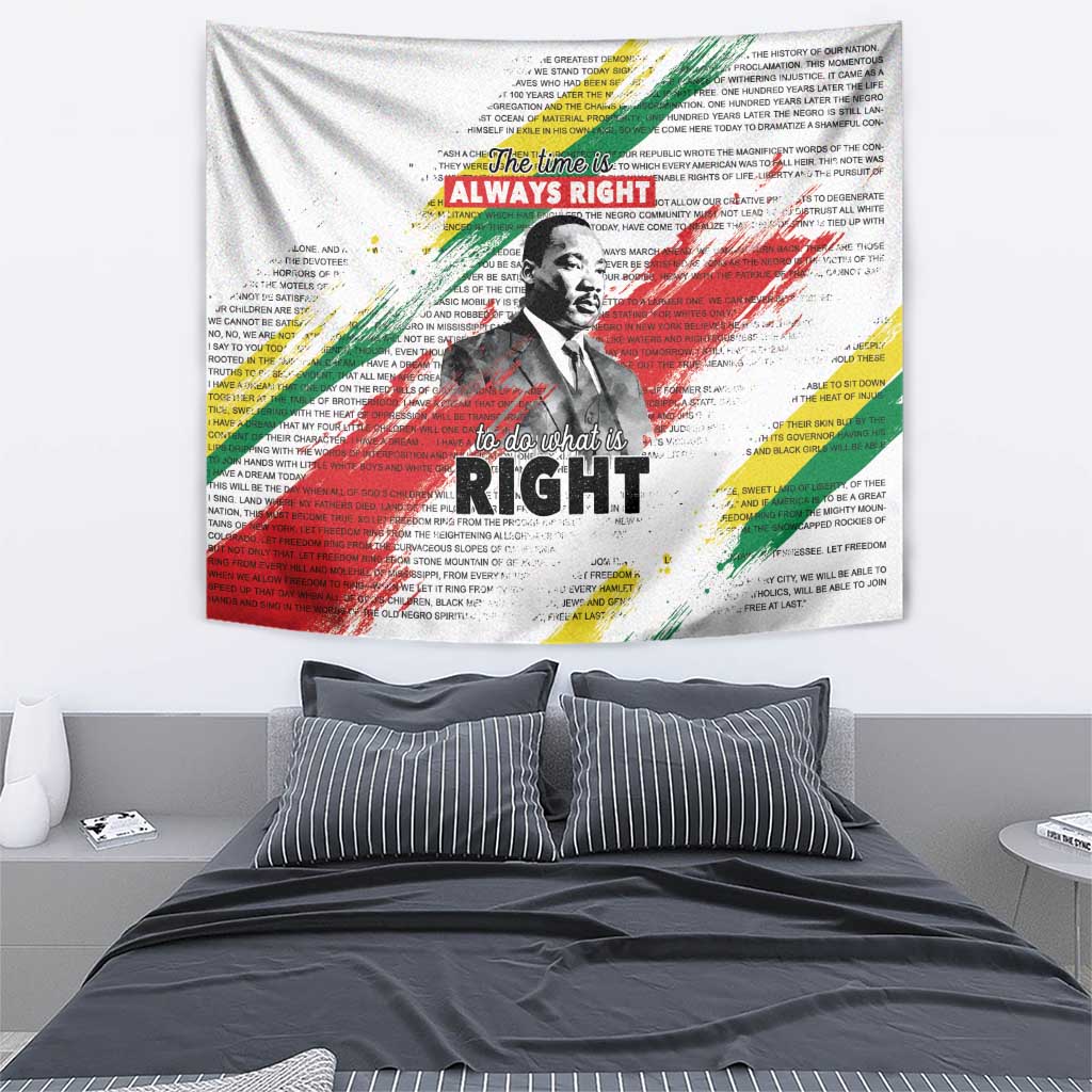 Martin Luther King Tapestry Honoring The Legacy White Version LT05 - Wonder Print Shop