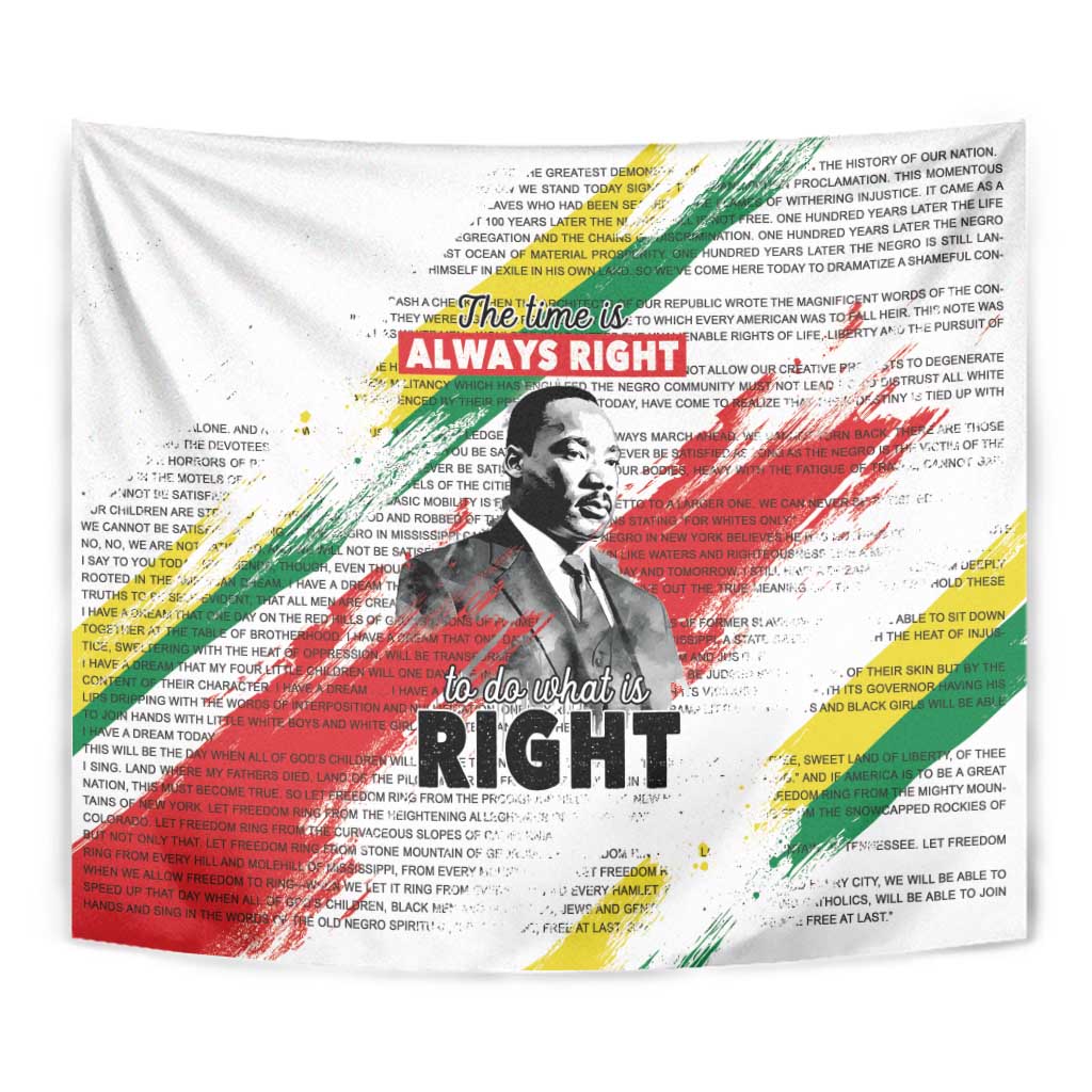 Martin Luther King Tapestry Honoring The Legacy White Version LT05 - Wonder Print Shop