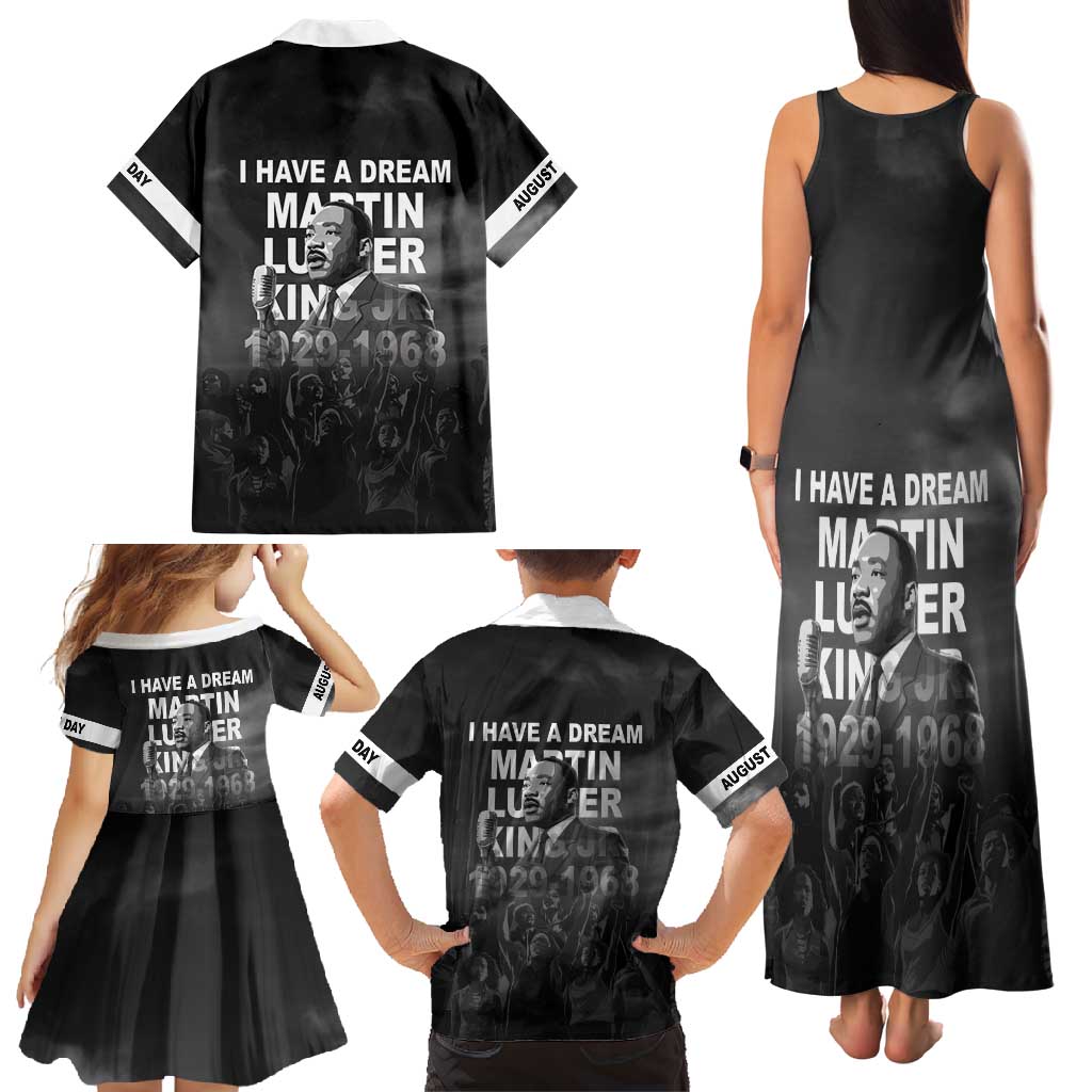 Martin Luther King MLK Family Matching Tank Maxi Dress and Hawaiian Shirt I Have A Dream LT05 - Wonder Print Shop