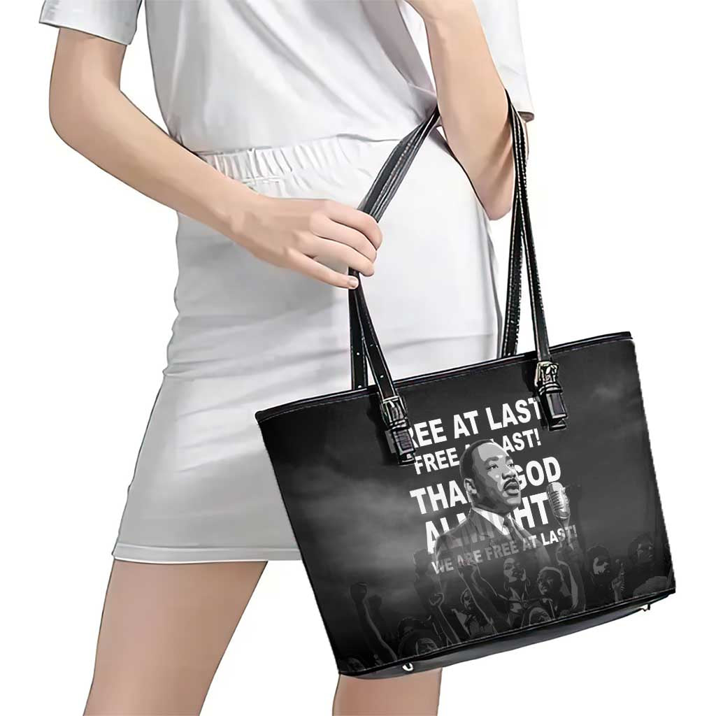 Martin Luther King MLK Leather Tote Bag I Have A Dream LT05 - Wonder Print Shop