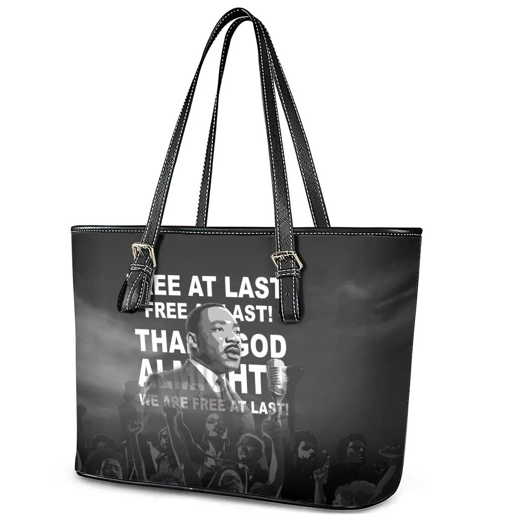 Martin Luther King MLK Leather Tote Bag I Have A Dream LT05 - Wonder Print Shop