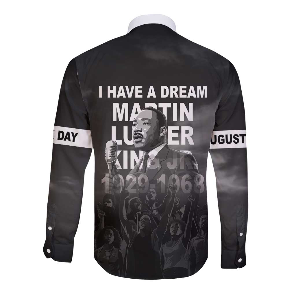 Martin Luther King MLK Long Sleeve Button Shirt I Have A Dream LT05 - Wonder Print Shop