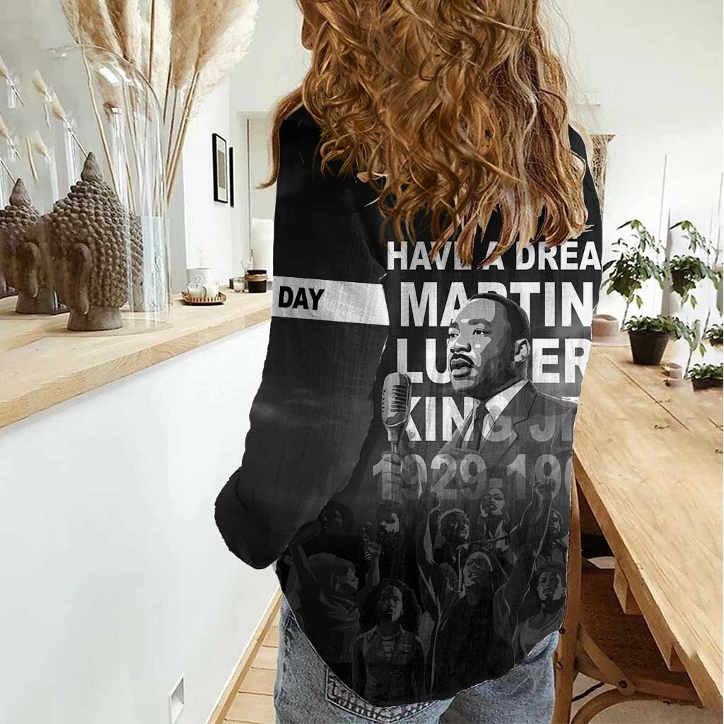 Martin Luther King MLK Women Casual Shirt I Have A Dream LT05 - Wonder Print Shop