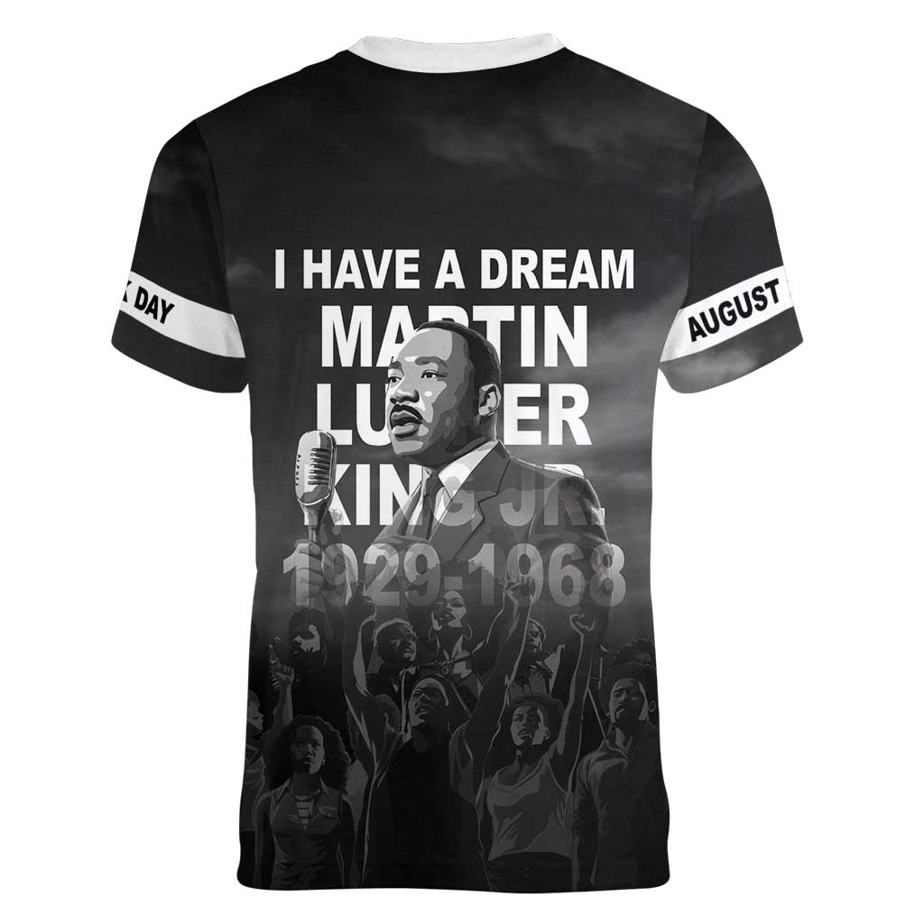 Martin Luther King MLK Women V-Neck T-Shirt I Have A Dream LT05 - Wonder Print Shop