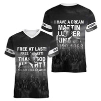 Martin Luther King MLK Women V-Neck T-Shirt I Have A Dream LT05 - Wonder Print Shop