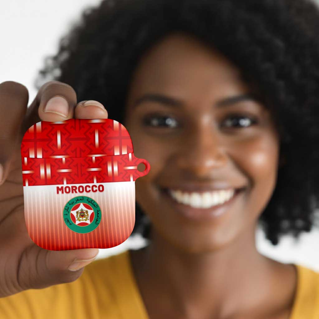 Morocco Football AirPods Case 1994 Retro Red Version - Wonder Print Shop