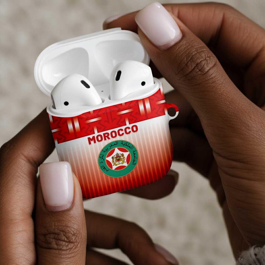 Morocco Football AirPods Case 1994 Retro Red Version - Wonder Print Shop