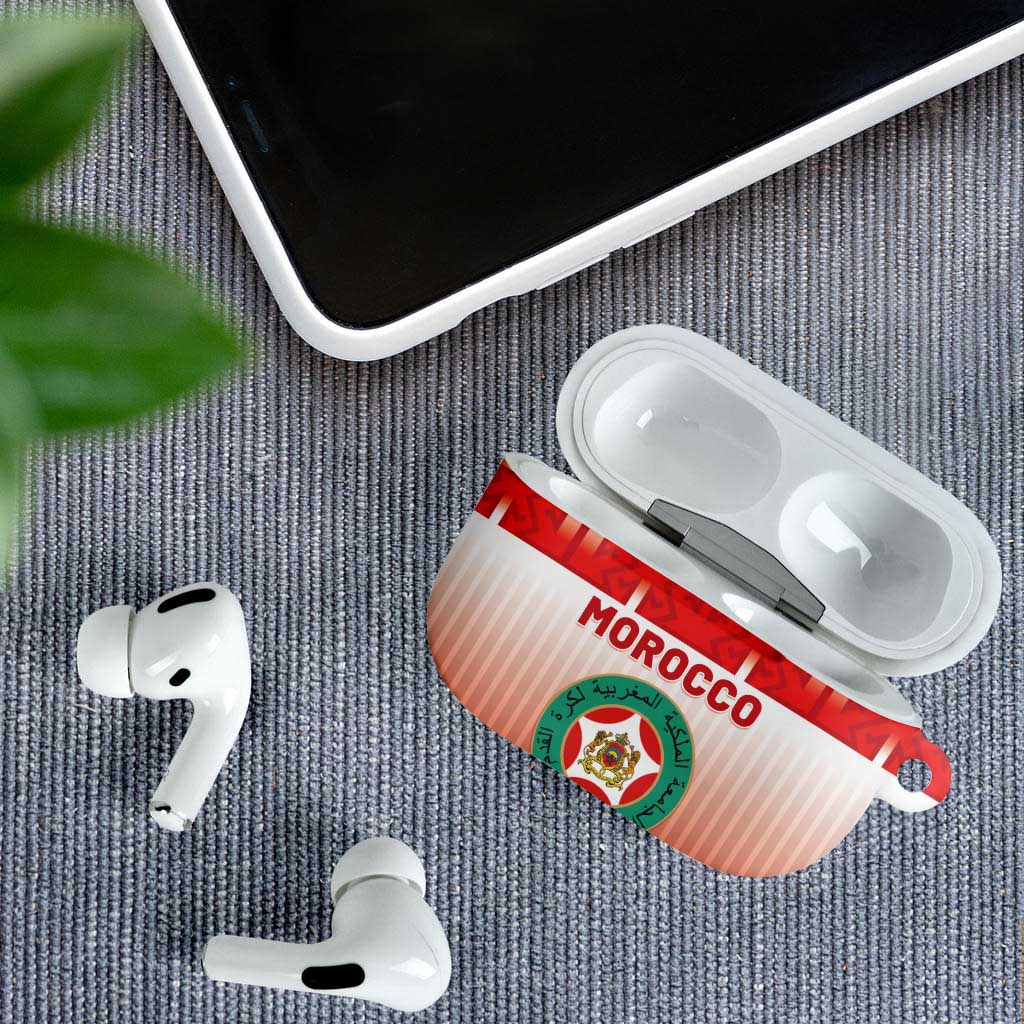 Morocco Football AirPods Case 1994 Retro Red Version - Wonder Print Shop