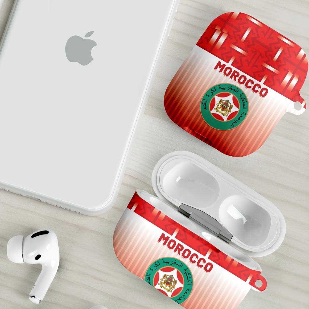 Morocco Football AirPods Case 1994 Retro Red Version - Wonder Print Shop