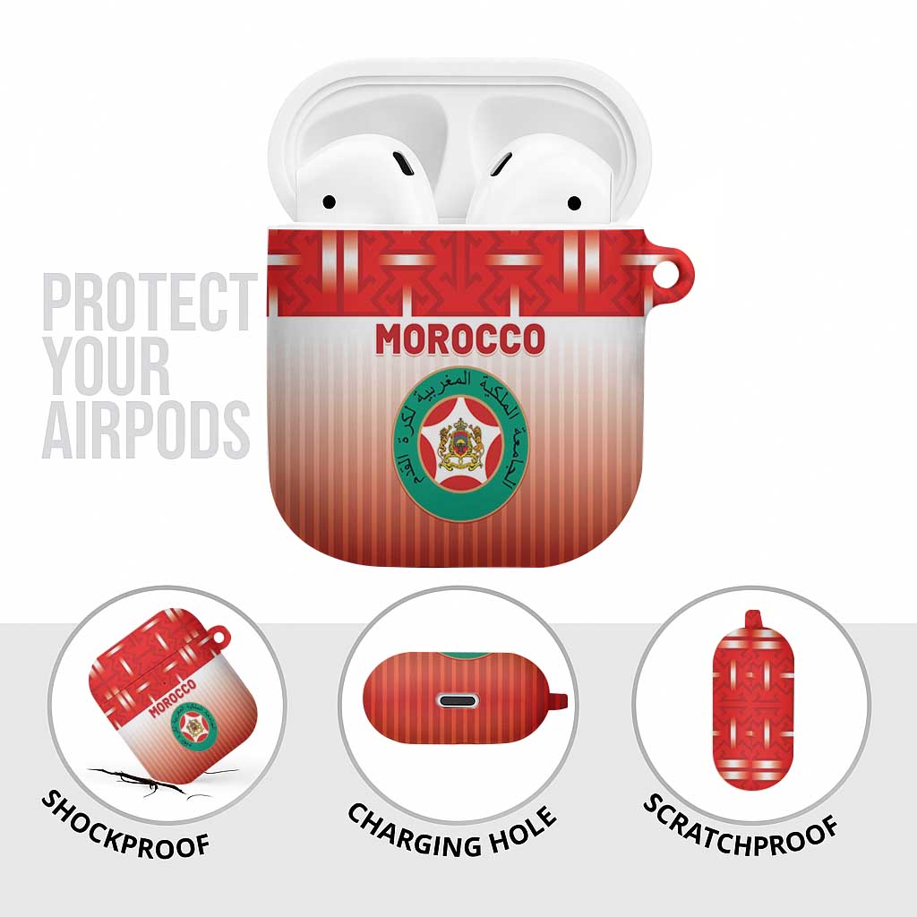 Morocco Football AirPods Case 1994 Retro Red Version - Wonder Print Shop