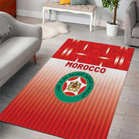 Morocco Football Area Rug 1994 Retro Red Version - Wonder Print Shop