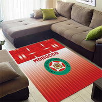 Morocco Football Area Rug 1994 Retro Red Version - Wonder Print Shop