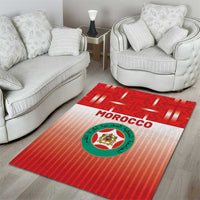 Morocco Football Area Rug 1994 Retro Red Version - Wonder Print Shop