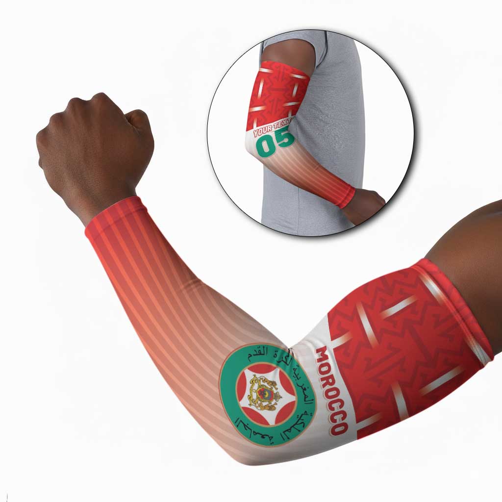 Custom Morocco Football Arm Sleeves 1994 Retro Red Version - Wonder Print Shop