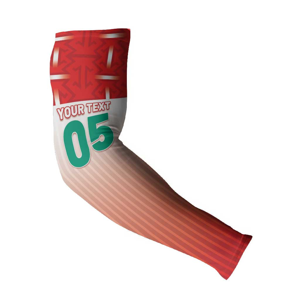 Custom Morocco Football Arm Sleeves 1994 Retro Red Version - Wonder Print Shop