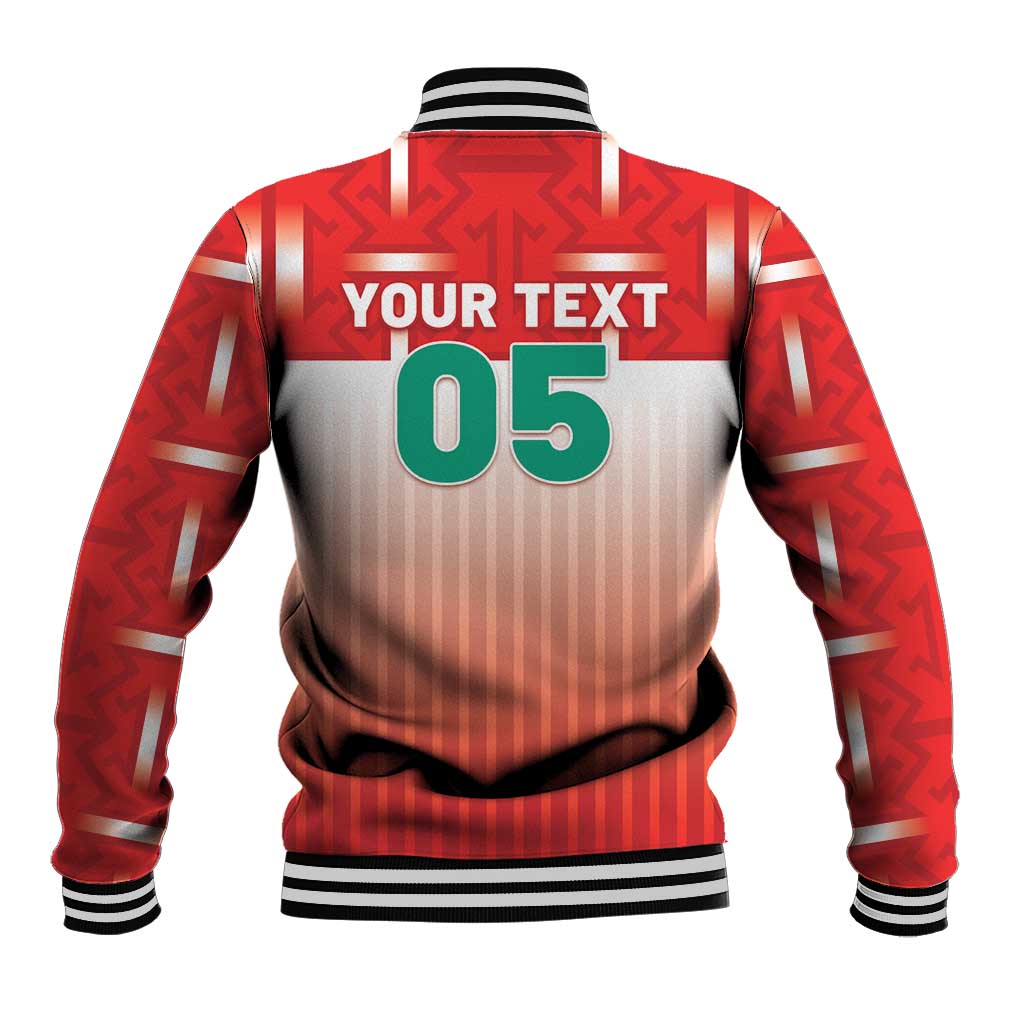 Custom Morocco Football Baseball Jacket 1994 Retro Red Version - Wonder Print Shop