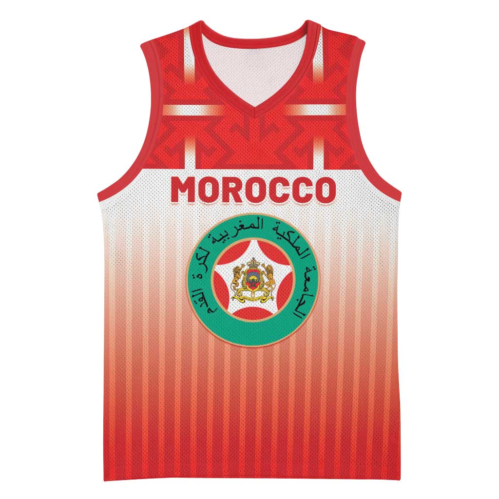 Custom Morocco Football Basketball Jersey 1994 Retro Red Version - Wonder Print Shop