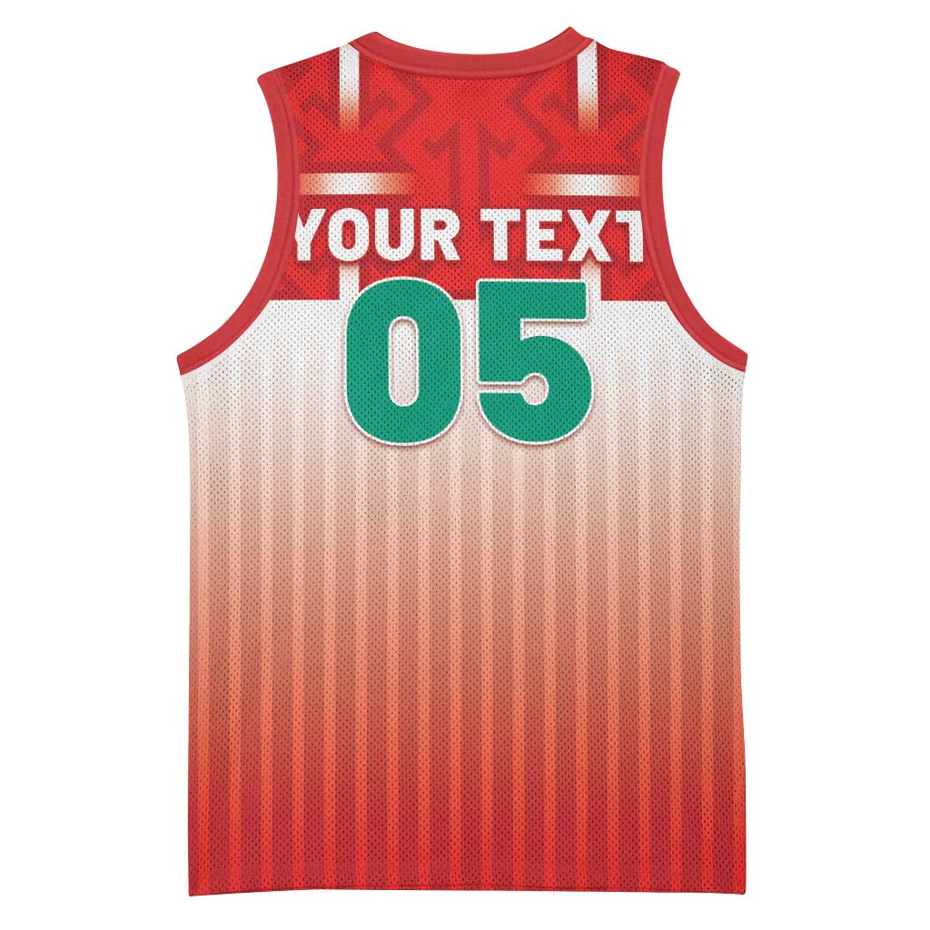 Custom Morocco Football Basketball Jersey 1994 Retro Red Version - Wonder Print Shop
