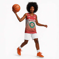 Custom Morocco Football Basketball Jersey 1994 Retro Red Version - Wonder Print Shop
