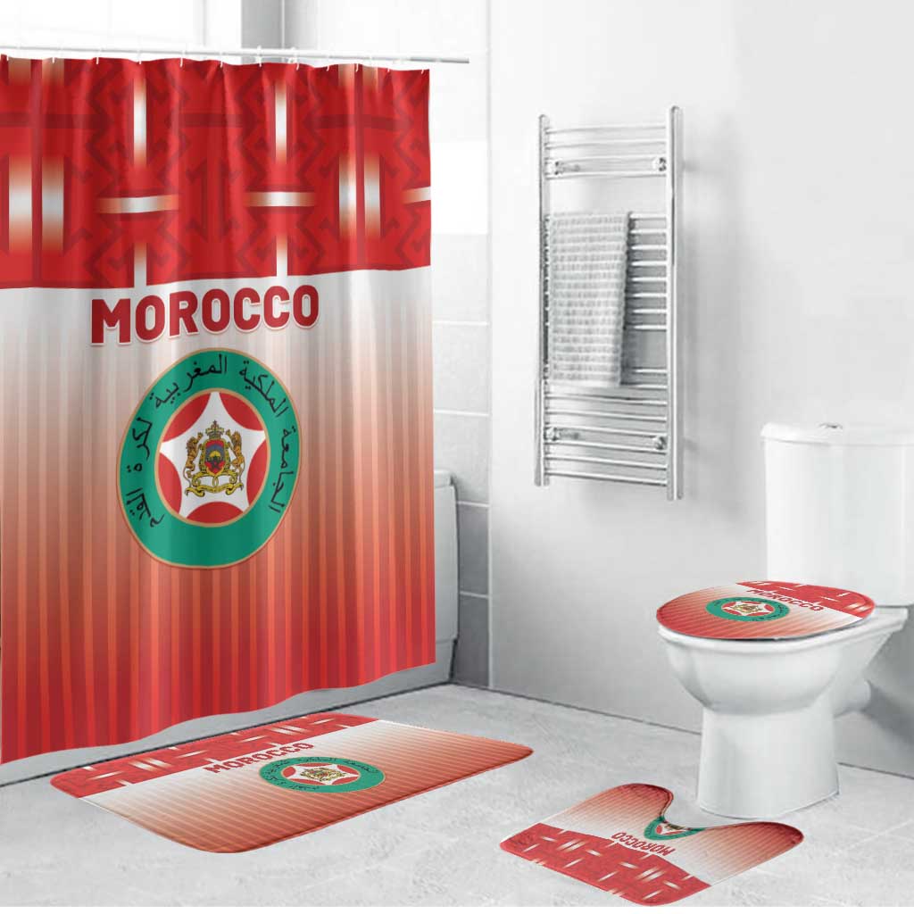 Morocco Football Bathroom Set 1994 Retro Red Version - Wonder Print Shop