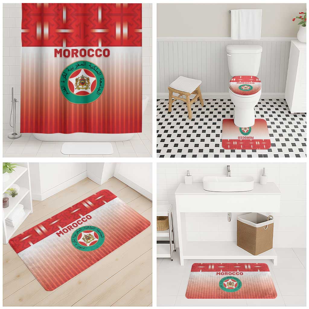 Morocco Football Bathroom Set 1994 Retro Red Version - Wonder Print Shop