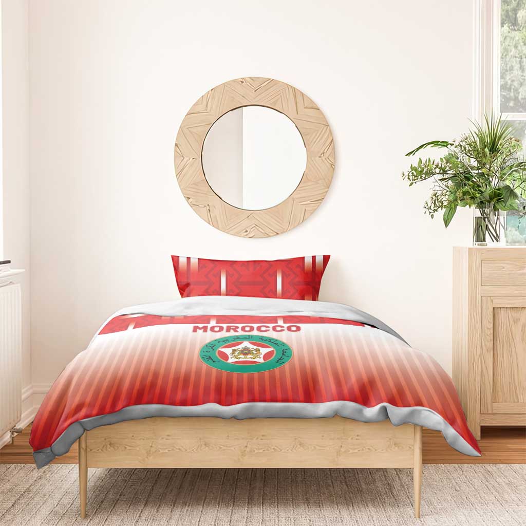 Morocco Football Bedding Set 1994 Retro Red Version - Wonder Print Shop