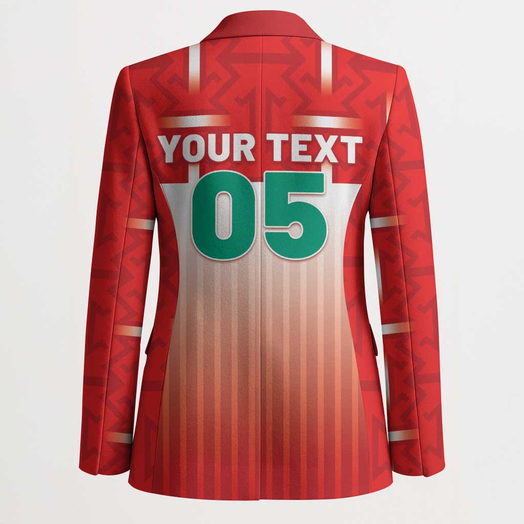 Custom Morocco Football Blazer 1994 Retro Red Version - Wonder Print Shop