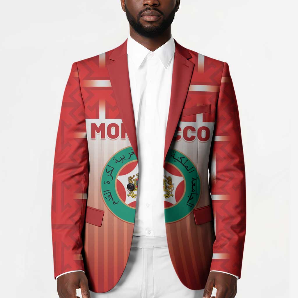 Custom Morocco Football Blazer 1994 Retro Red Version - Wonder Print Shop