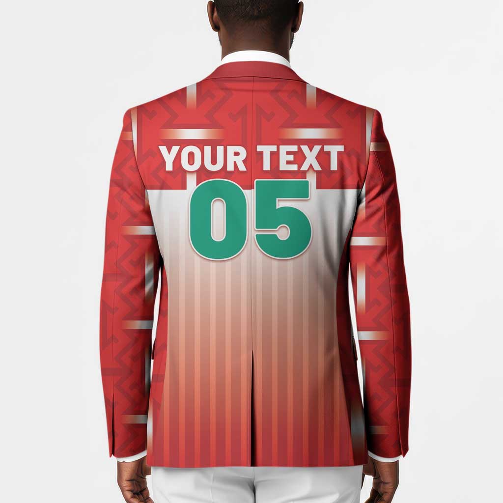Custom Morocco Football Blazer 1994 Retro Red Version - Wonder Print Shop