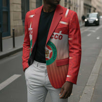 Custom Morocco Football Blazer 1994 Retro Red Version - Wonder Print Shop