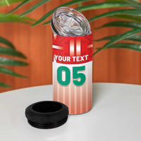 Custom Morocco Football 4 in 1 Can Cooler Tumbler 1994 Retro Red Version - Wonder Print Shop