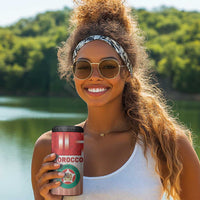 Custom Morocco Football 4 in 1 Can Cooler Tumbler 1994 Retro Red Version - Wonder Print Shop