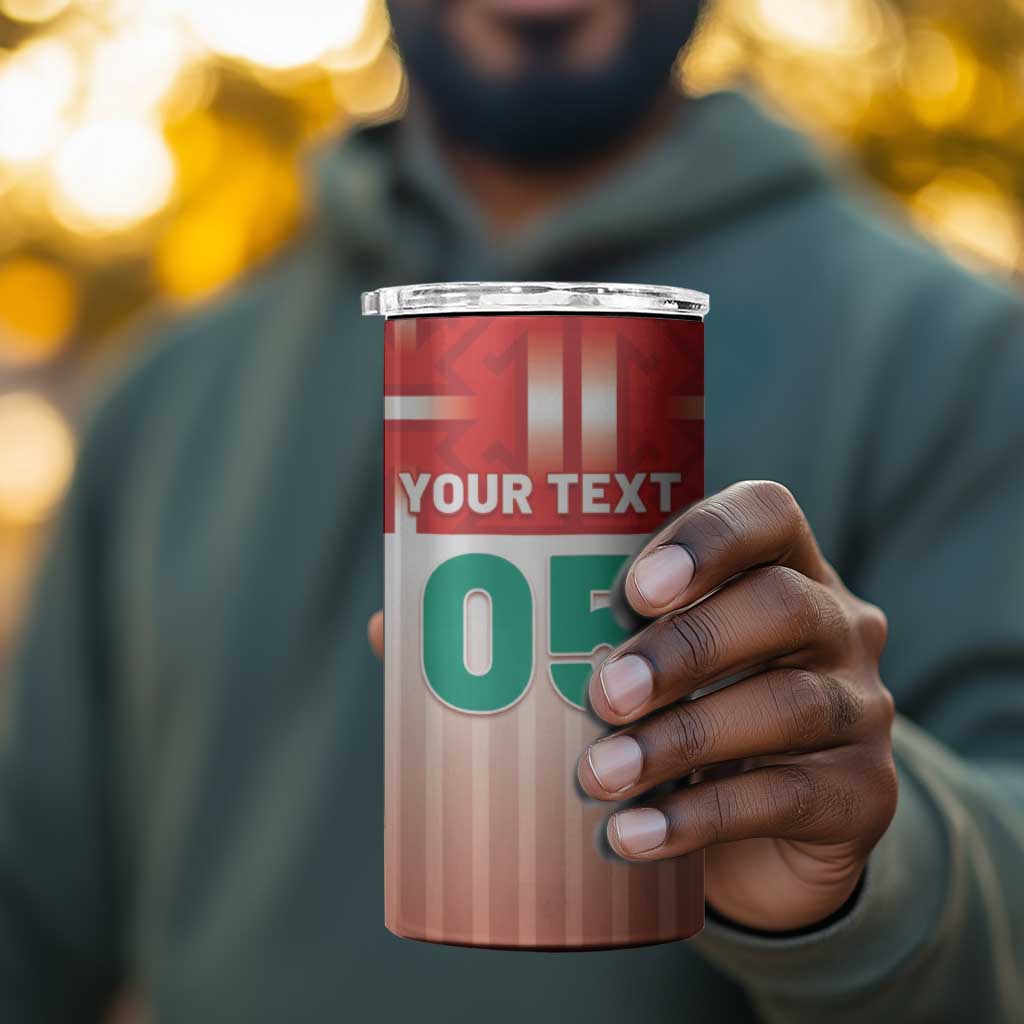 Custom Morocco Football 4 in 1 Can Cooler Tumbler 1994 Retro Red Version - Wonder Print Shop