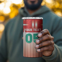 Custom Morocco Football 4 in 1 Can Cooler Tumbler 1994 Retro Red Version - Wonder Print Shop